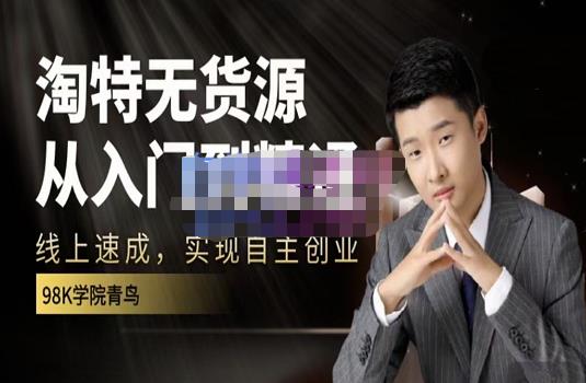 98k学院的淘特无货源线上速成课，从入门到精通，让你最小投入，最高回报-知库云创